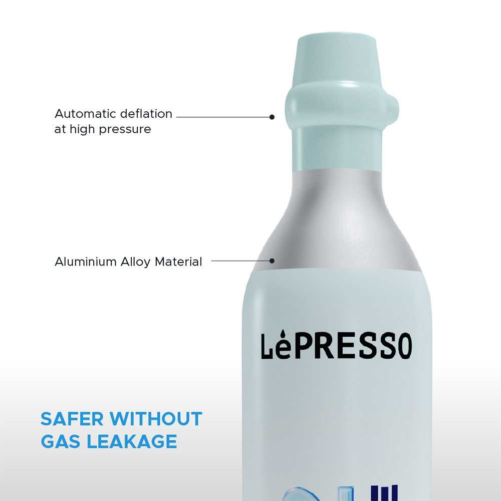 LePresso CO2 Capsule  Silver