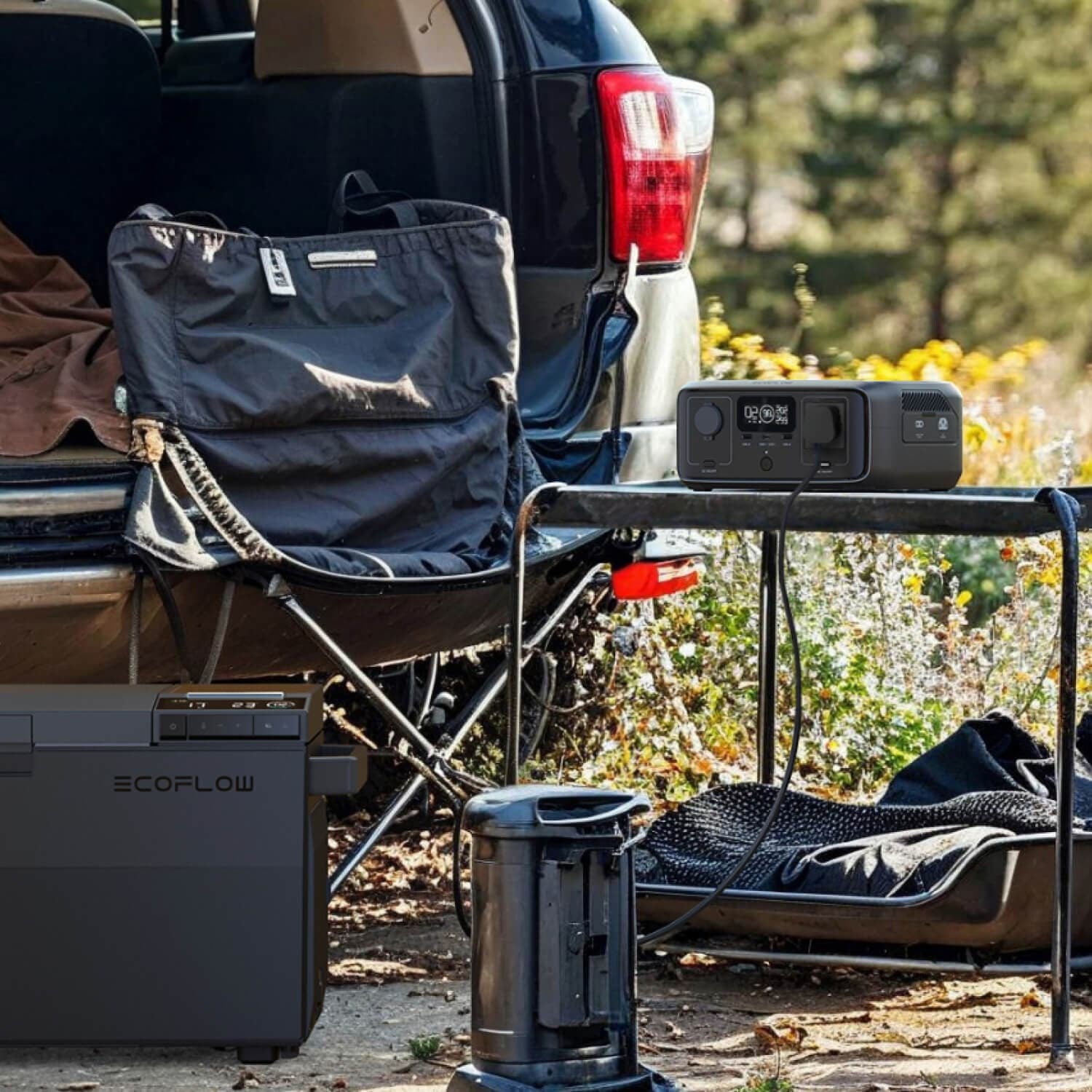 Ecoflow River 3 محطة توليد الطاقة المحمولة-245WH ، 300W مخرجات ، X-Boost إلى 600W