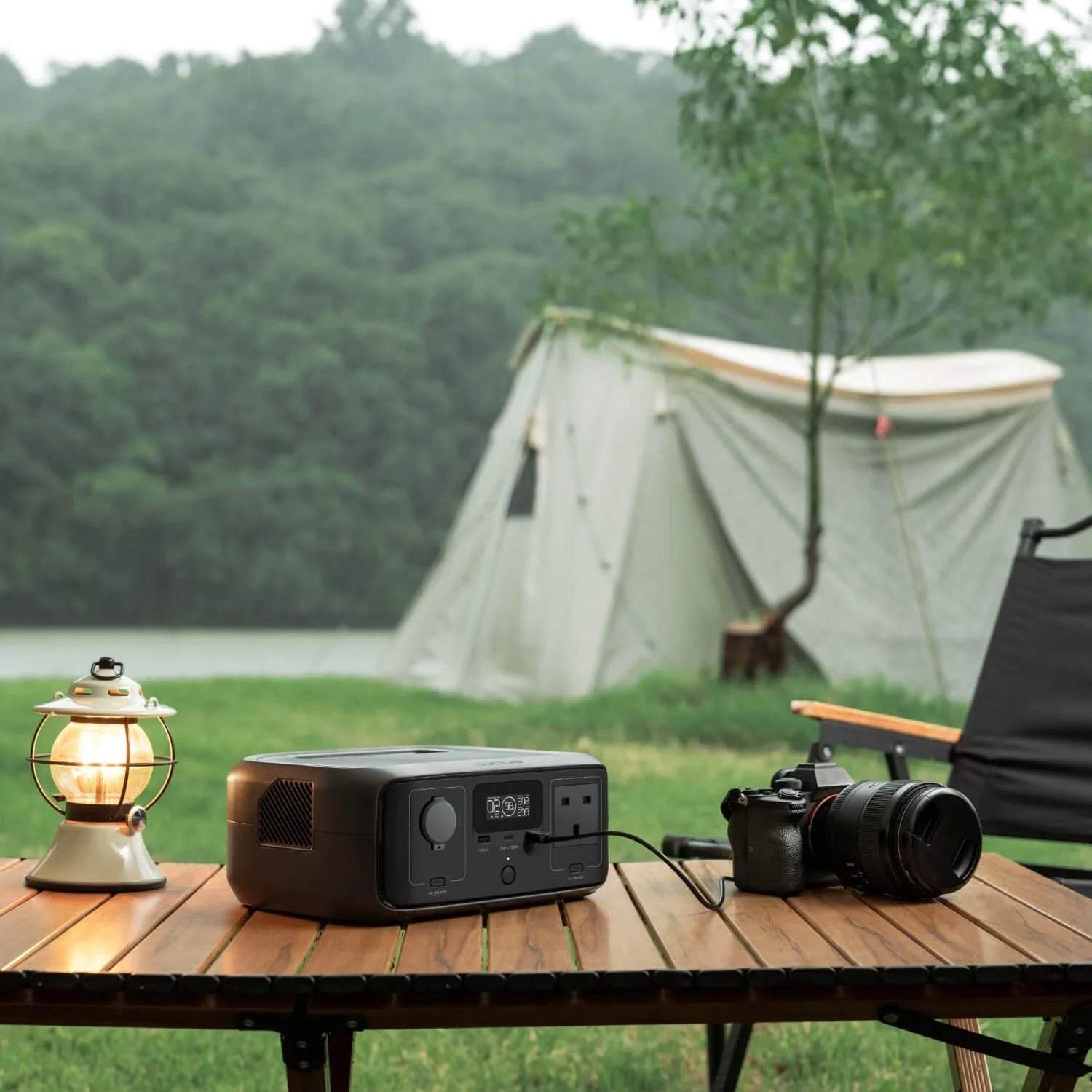 Ecoflow River 3 محطة توليد الطاقة المحمولة-245WH ، 300W مخرجات ، X-Boost إلى 600W