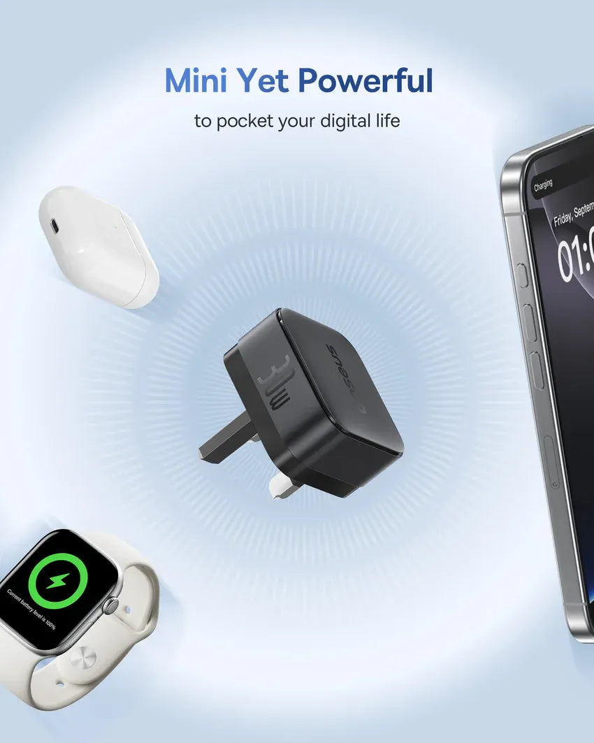 Baseus Palm Fast Charger 1C 30W - Cluster Black