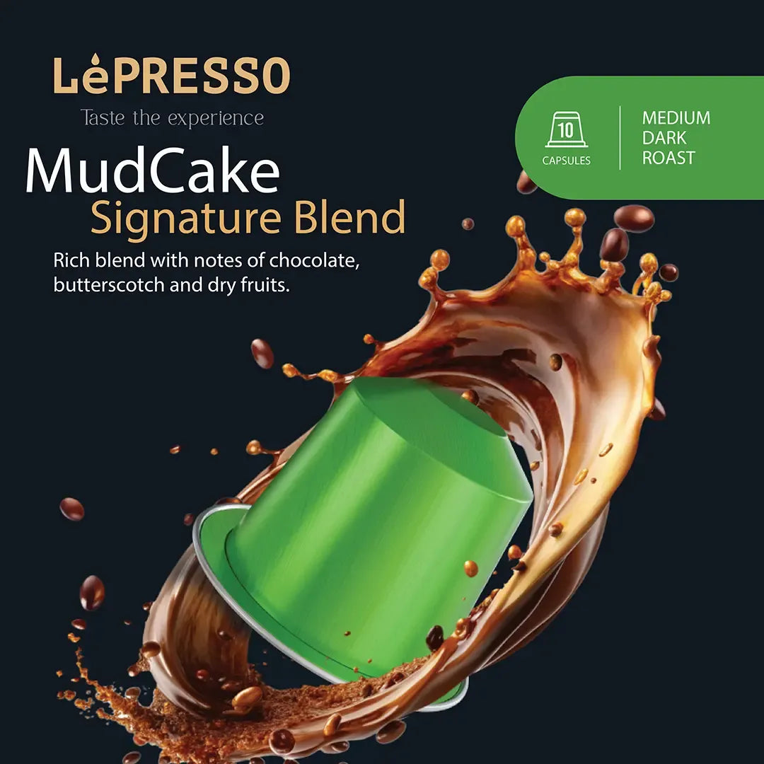 Lepresso Mudcake Blended Coffee Capsules Green