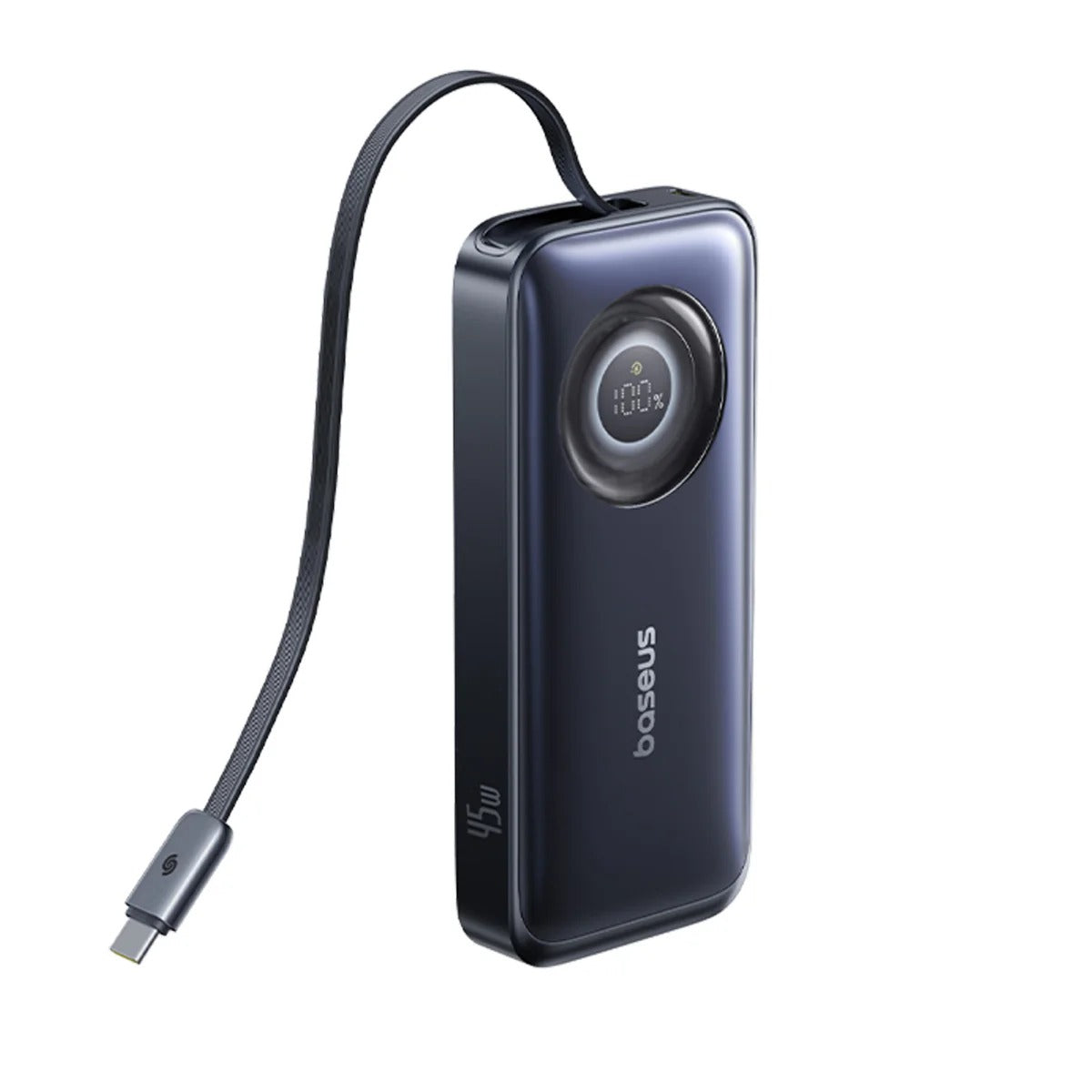 Baseus EnerCore CR11 Power Bank with Retractable Cable 10000mAh 45W - Cosmic Black