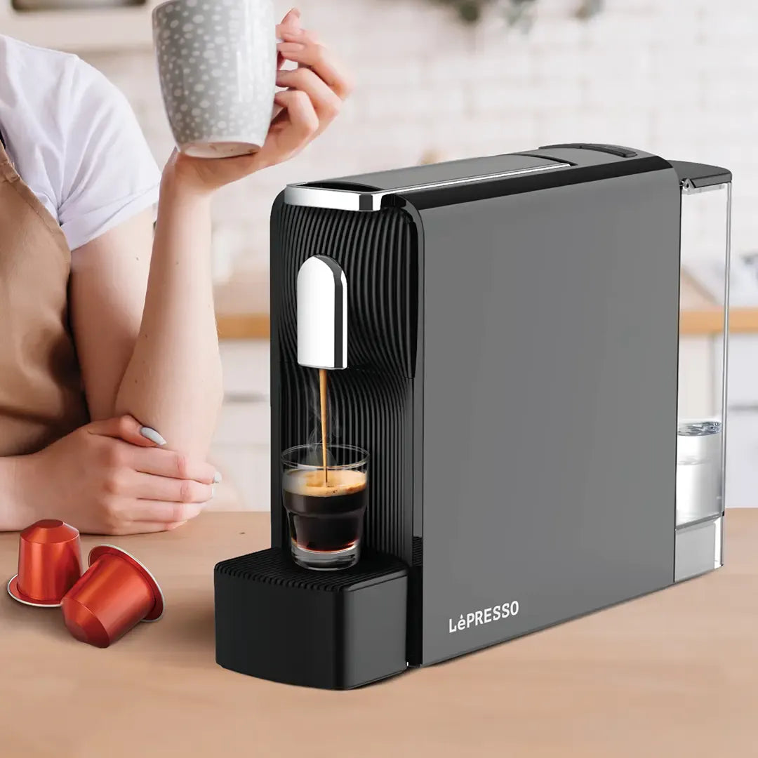 Lepresso Baristo Espresso Machine Nespresso Capsule Compatile -Black