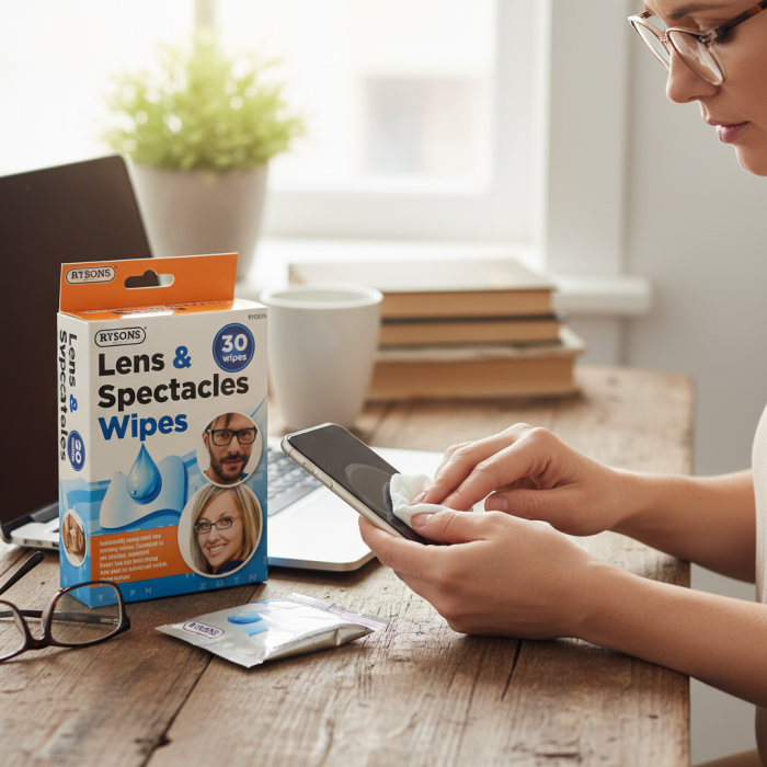 Rysons Lens & Spectacles Wipes 30 Pack