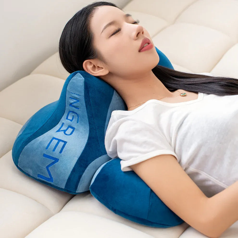 Ingrem Fat Cat Pillow - Blue