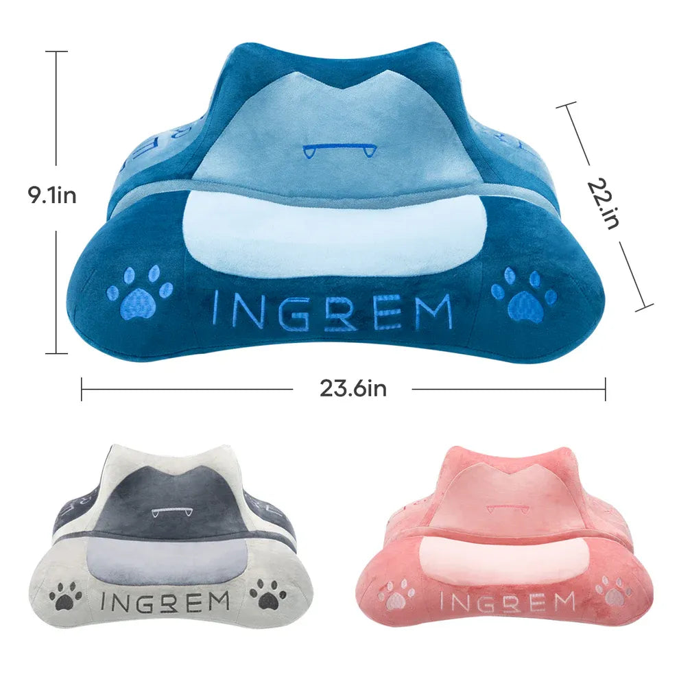 Ingrem Fat Cat Pillow - Blue