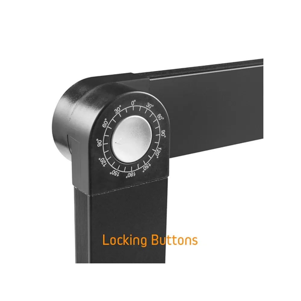 Lumi Height Adjustable Ventilated Laptop Desk with Mouse Pad Side Mount & Cooling Fan LPD03-4