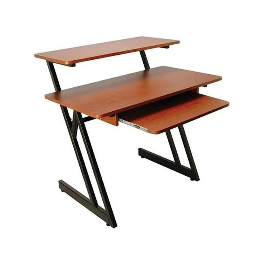 Lumi Z-Shaped Wood Workstation With slide-out keyboard tray FWS10-5 ...