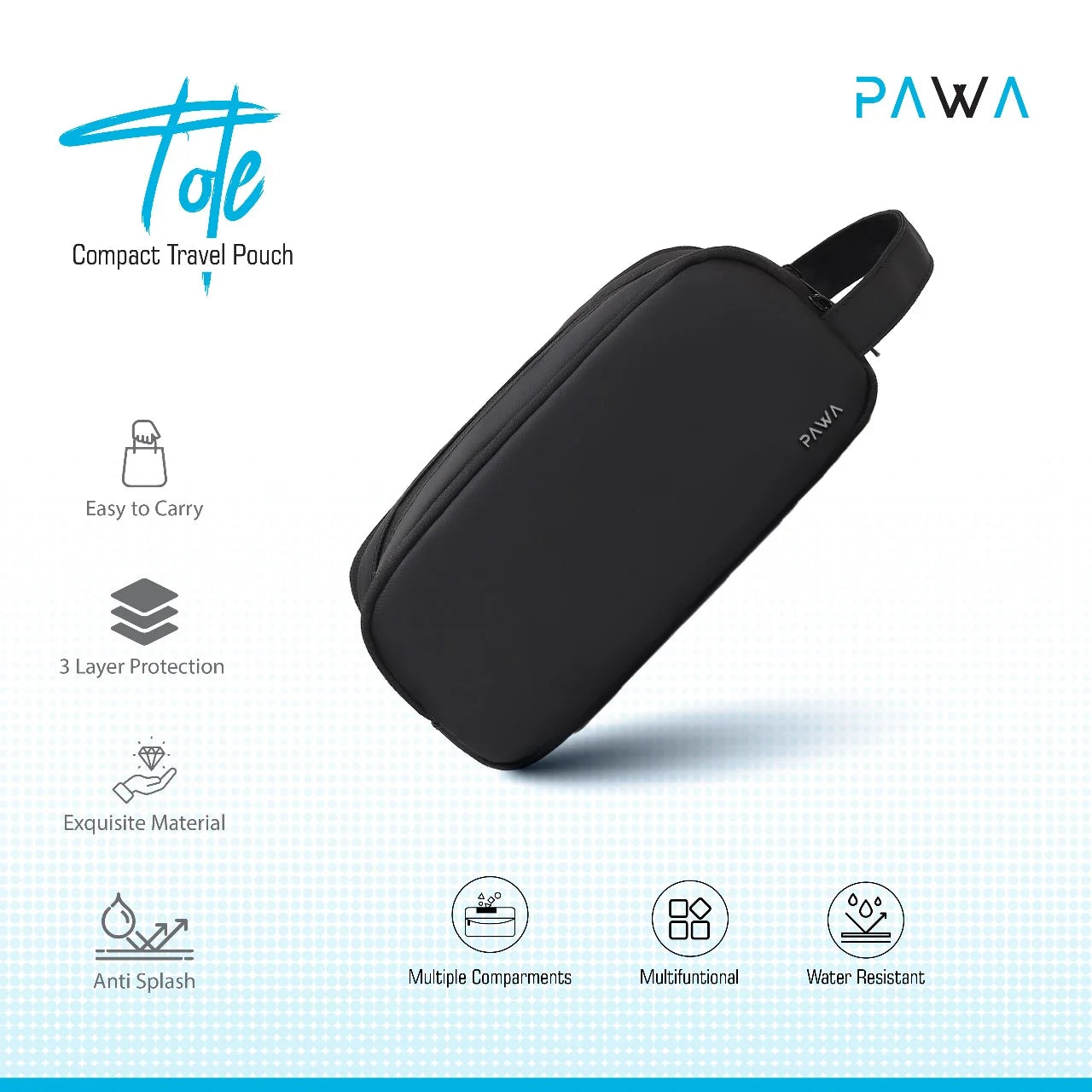 Pawa ToTo Travel Pouch - Black