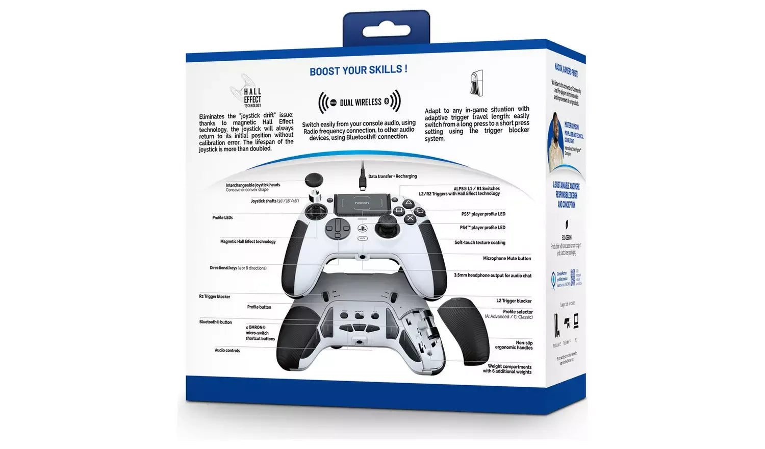 Nacon Revolution 5 Pro Wireless Controller Ps4/ps5 – White