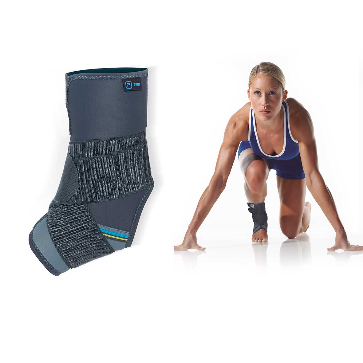 PRIM Neoprair Cross-Strap Ankle Support,Large[NP115(736371)]