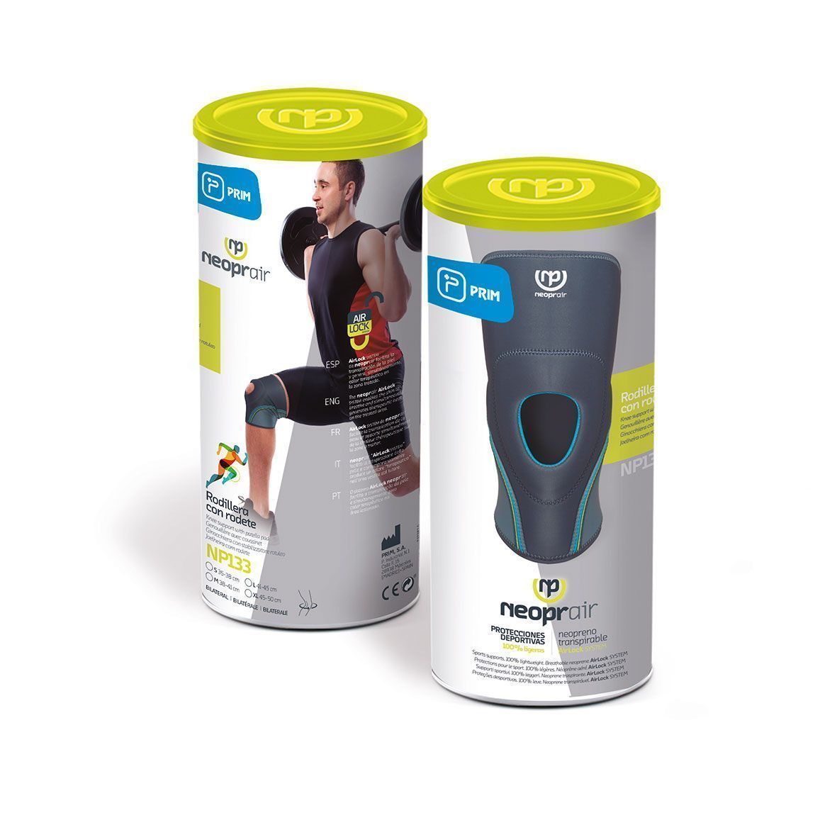 PRIM Neoprair Knee Support With Patella Pad,Large [NP133(736343)]