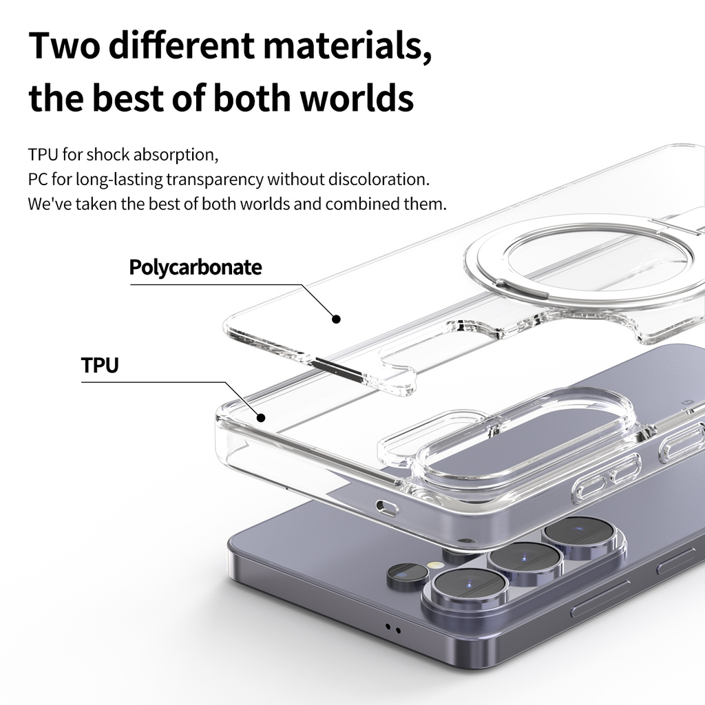 Araree Duple Magsafe Stand Case For Samsung Galaxy S26 Ultra -Clear