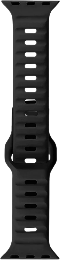 Pawa Lagos Premium Soft Silicon Strap 45/49MM - Ultra Black