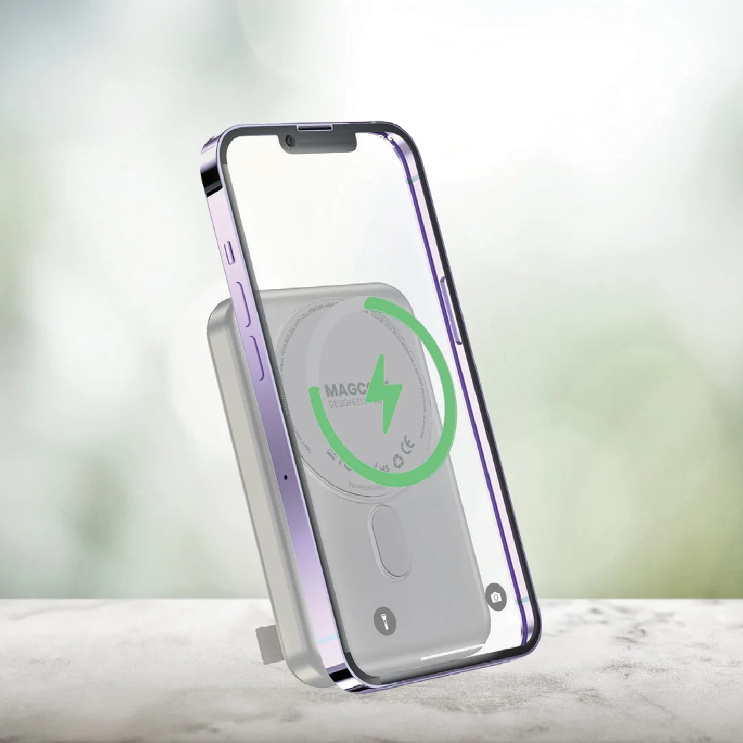 Pawa Magcore Magsafe PD22.5W Powerbank with Built in stand - Titanium