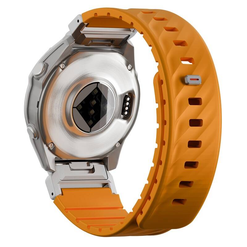 Uniq Fluo Magnetic Smartwatch Strap 22Mm Lug With Removable Connector - Pale Orange (Pale Orange)