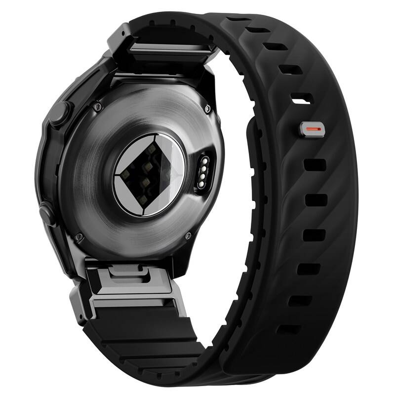 Uniq Fluo Magnetic Smartwatch Strap 22Mm Lug With Removable Connector - Midnight Black (Midnight Black)