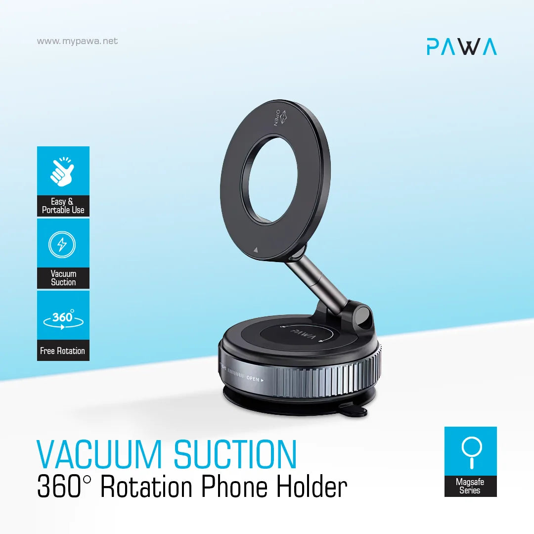 Pawa Vacuum Suction 360 rotation phone holder