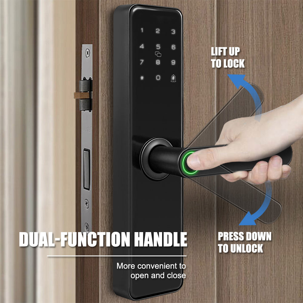 TTLock Smart Wooden Door Lock | 5 Unlock Methods | Kuwait 4585 Compatible