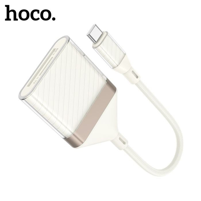 Hoco UA40A Crystal Type-C 2-In-1 Card Reader