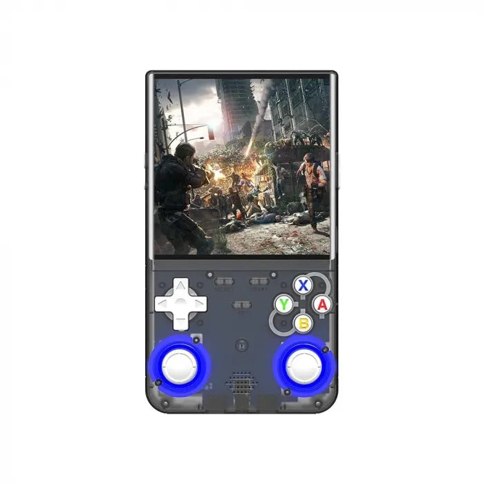 R36 Ultra Retro Handheld Game Console with 64GB - Transparent Black