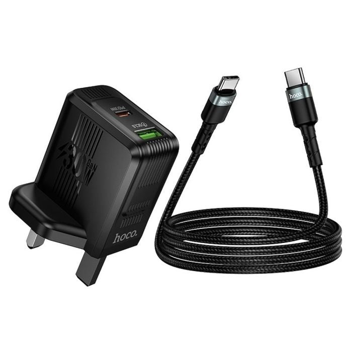 Hoco DC119 Dual Port Pd30W+Qc3.0 Charger Set C-C UK