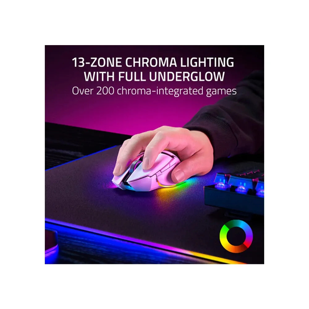 Razer Basilisk V3 Pro Wireless Mouse - White