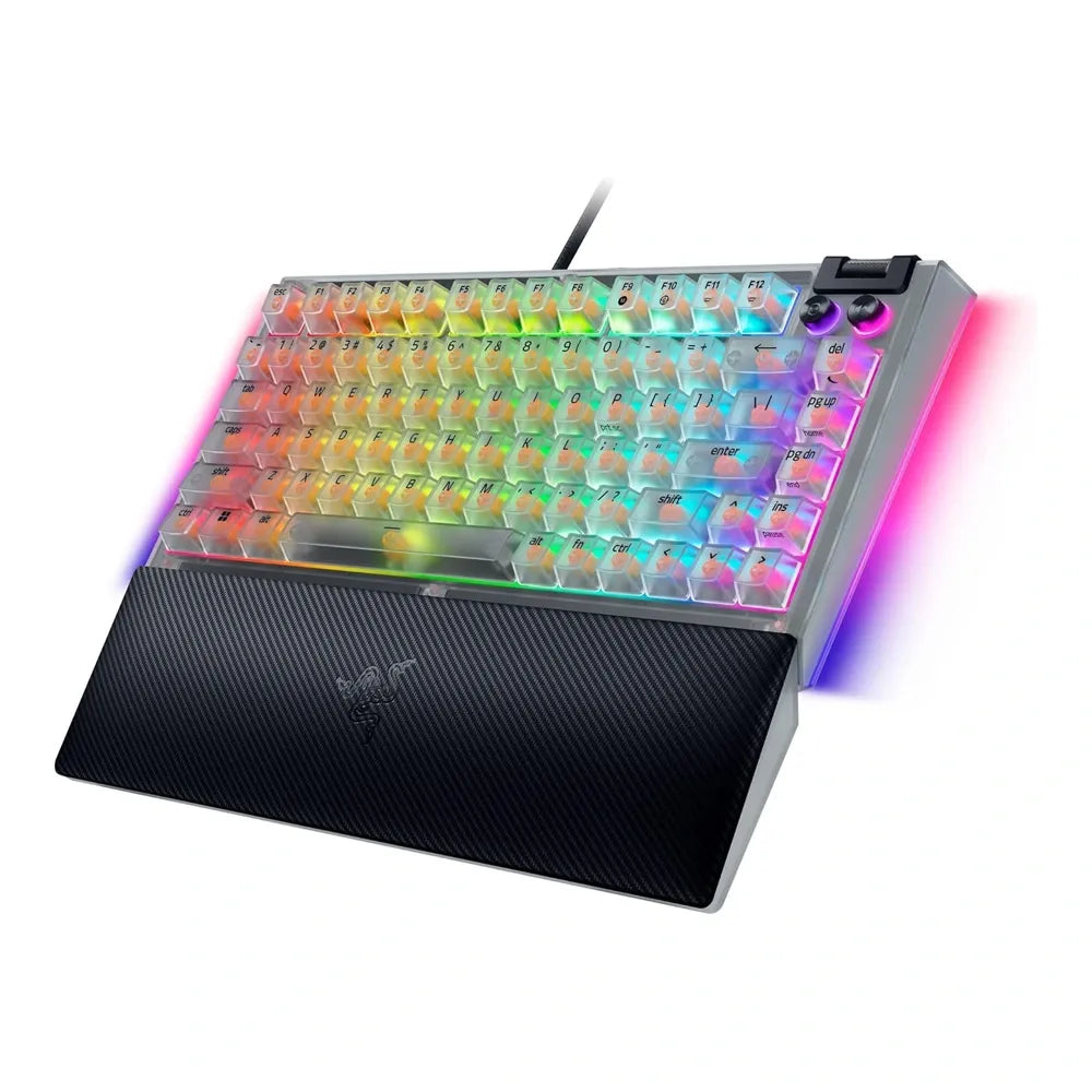 Razer BlackWidow V4 75% Mechanical Gaming Keyboard — Phantom White (US Layout)