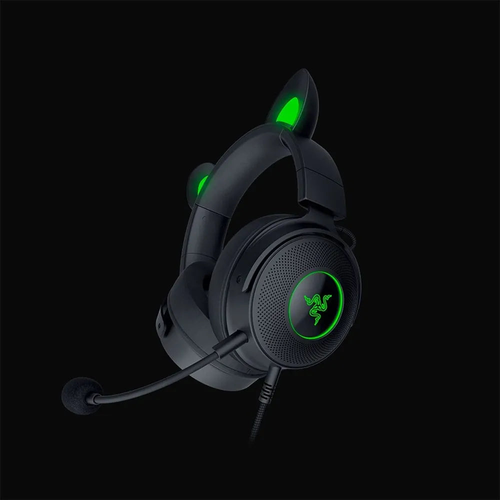 Razer Kraken Kitty V2 Pro Wired Rgb Gaming Headset With Interchangeable Ears - Black