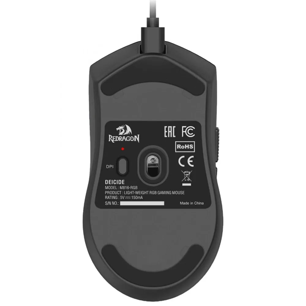 Redragon Deicide Light-weight Rgb Gaming Mouse - Black