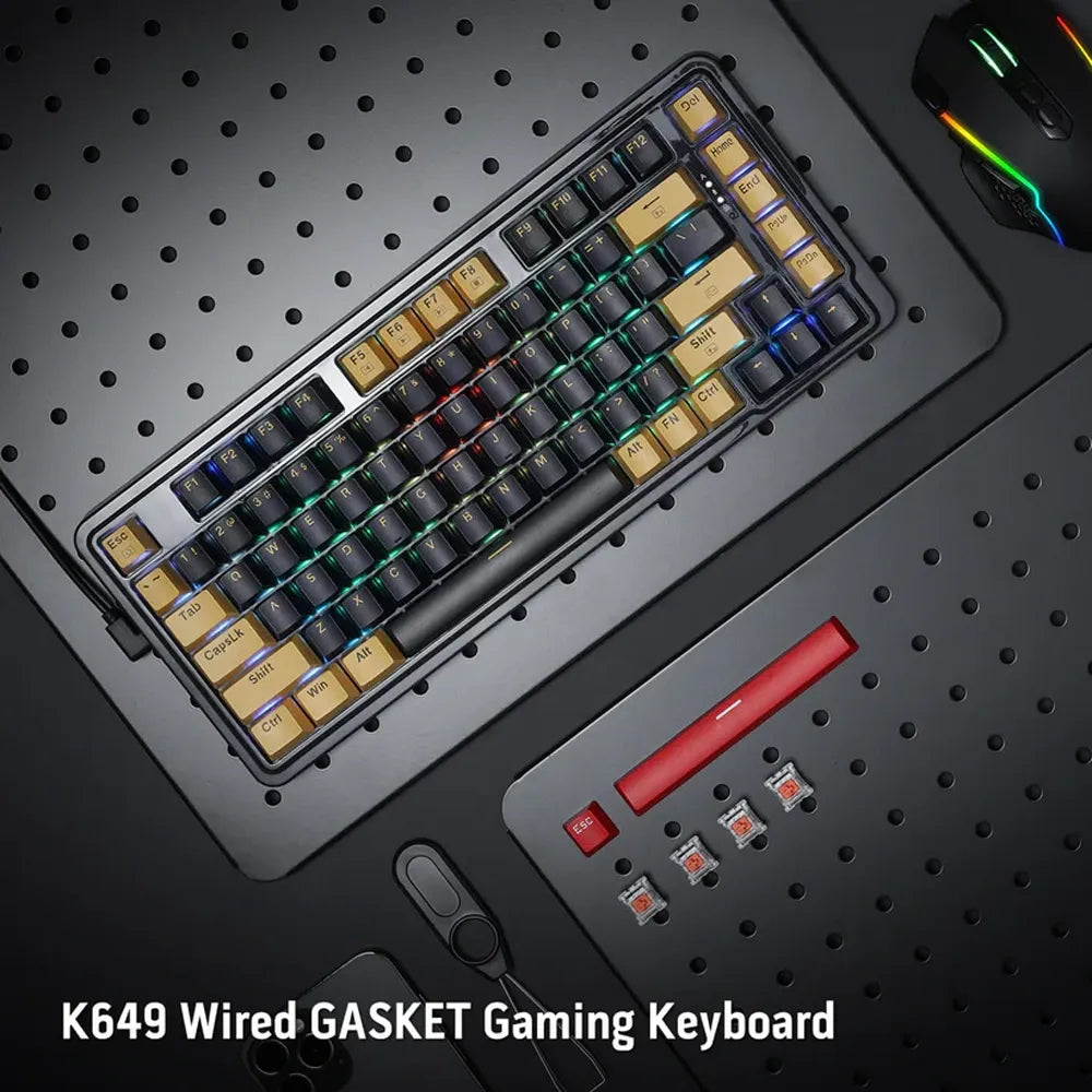 Redragon Elf 75% K649PY-RGB Wired Gasket Mechanical Keyboard