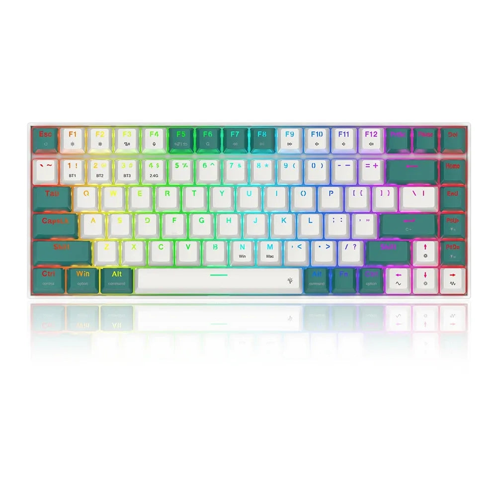 Redragon K678wg-rgb Singed Pro 3 Modes 75% Hot Swappable Mechanical Keyboard (EnGIish) - Dust Proof Red