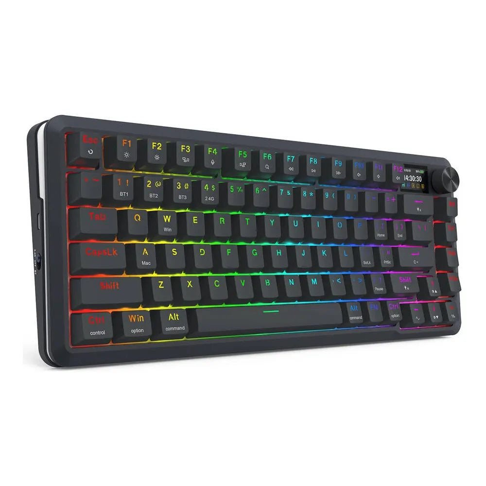 Redragon K708rgb-pro Flekact Rgb Wireless Mechanical Gaming Keyboard With Lcd Display (EnGIish)