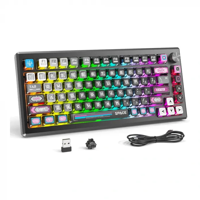 Redragon K732Mc-Rgb-Pro 3 Modes Connection Aluminum Alloy Body Mechanical Keyboard