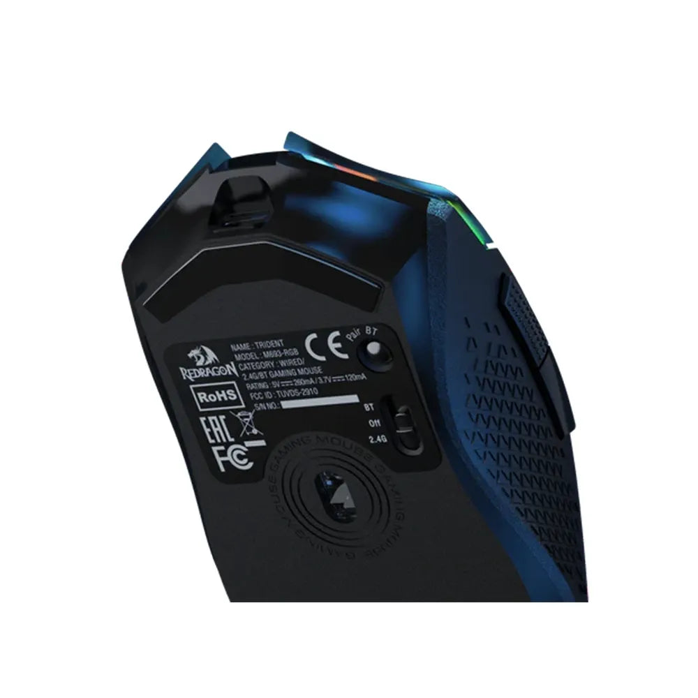 Redragon M693-rgb Wireless Gaming Mouse 8000 Dpi - Black