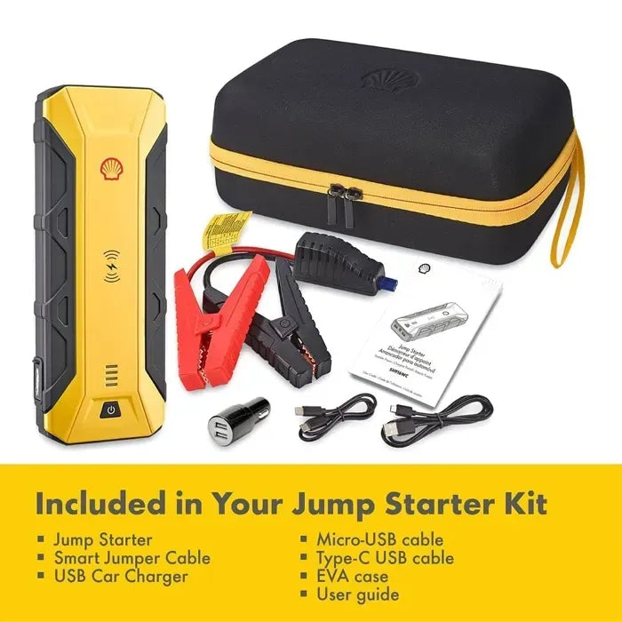 Shell SH916WC 1200A Jump Starter 12V with Wireless Charging & USB