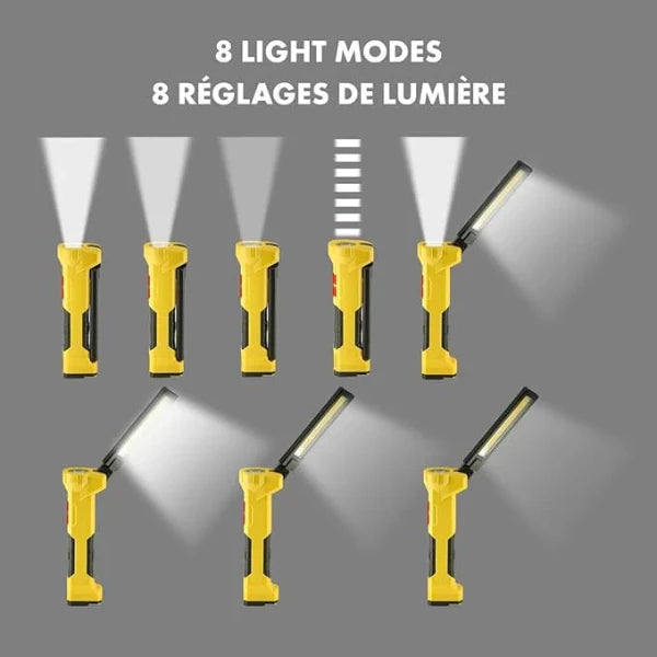 Shell SF126 LED LED ضوء العمل/المصباح مع بنك الطاقة 5000 مللي أمبير في الساعة