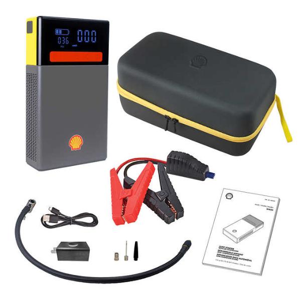 Shell SH816 16000mAh /4 cells Portable Lithium Jump Starter with Air Pump