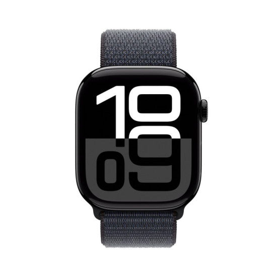 Apple Watch Series 10 Gps 42Mm Jet Black Aluminium Case With Ink Sport Loop