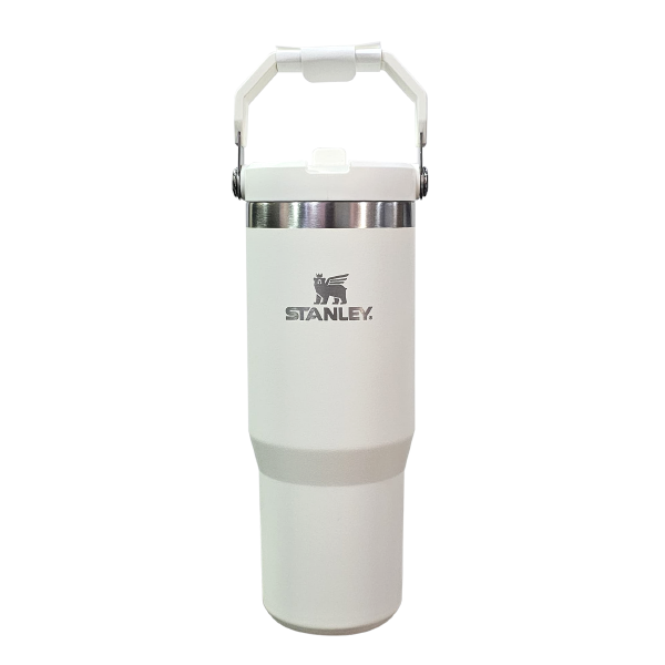 Stanley Classic Stainless Steel Flip Straw Cup 887Ml -Cream White(Asian Variant)