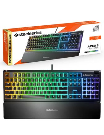 Steelseries - Apex 3 Hybird Rgb Mechanical Gaming Keyboard