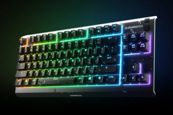 Steelseries Apex 3 Tkl Water Resistant Quiet Tenkeyless Keyboard With Rgb Lighting - Arabic Layout