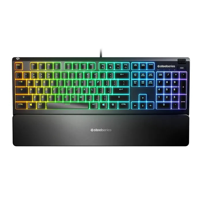 Steel series Apex 3 Water Resistant Whisper Quiet Keyboard/Rgb Lighting - Arabic Layout