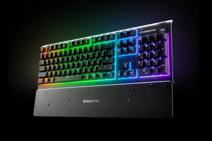 Steel series Apex 3 Water Resistant Whisper Quiet Keyboard/Rgb Lighting - Arabic Layout