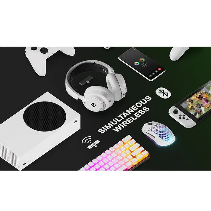 Steelseries Arctis Nova 7X Wireless Multi-Platform Premium Gaming Headset For Xbox - White