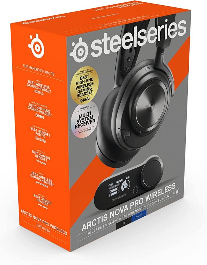 Steelseries - Arctis Nova Pro Wireless Gaming Headset For Pc, Ps5, And Ps4 - Black