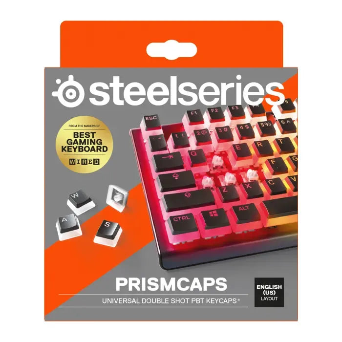 Steelseries Prismcaps Universal Double Shot Pbt Keycaps - Black