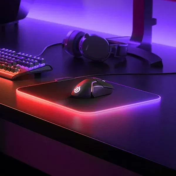 Steelseries Qck Prism Cloth Rgb Gaming Mouse Pad - Medium