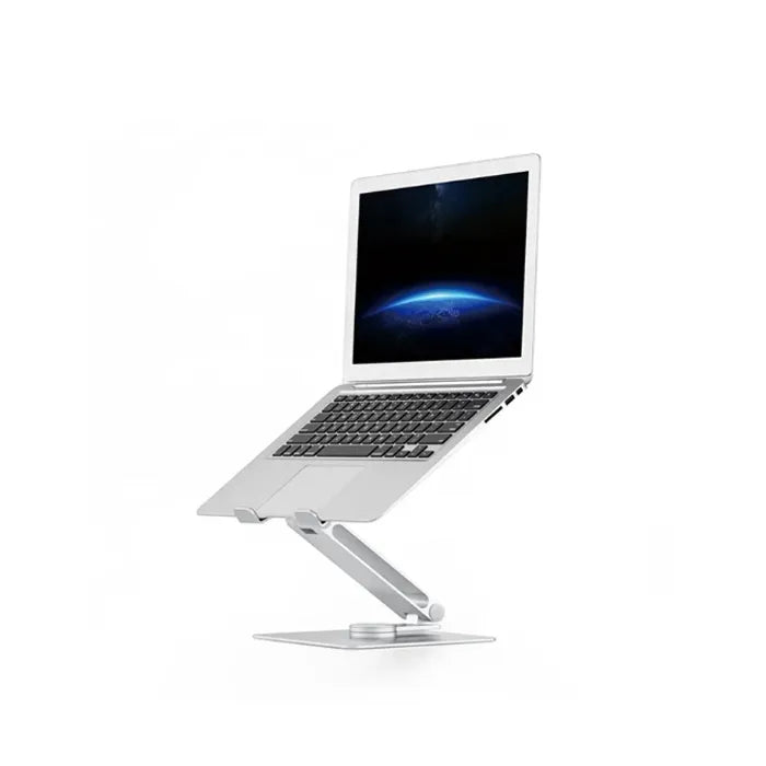 360° Swivel Rotatable Laptop Stand for 9.7-15.6 Inch Laptops & Tablets – Silver
