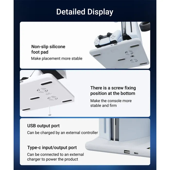 Syntech Docking Station For Ps5 / Ps Vr2 / Ps5 Slim